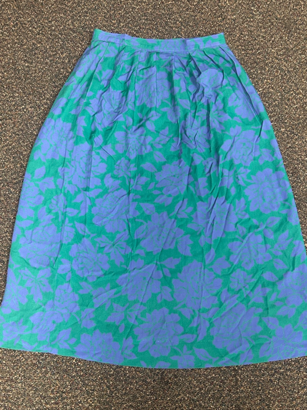 Pendleton Blue and Green Floral Skirt